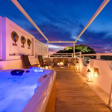 Lindos Allure Villa With Jacuzzi And Acropolis View!!!-3