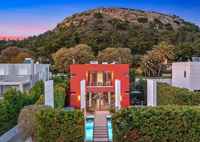 Almond Villa Ixia  con Piscina